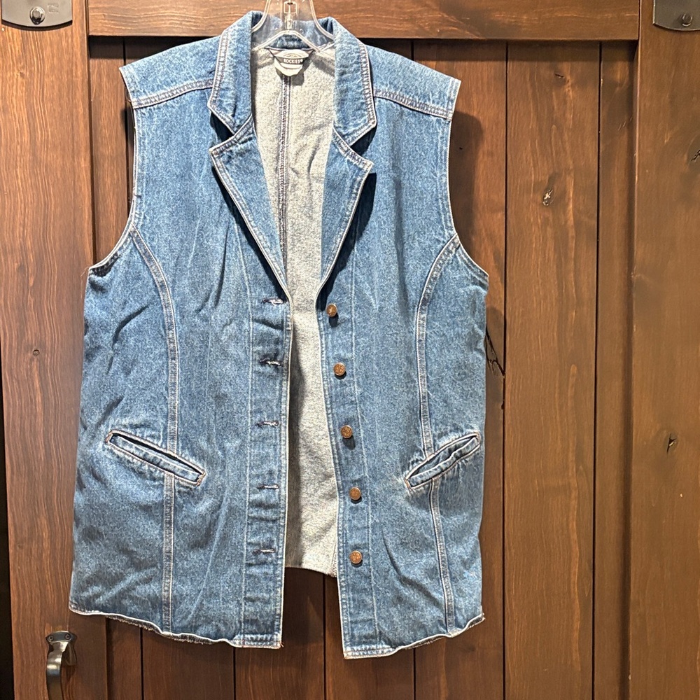 Rockies Blue Denim Vest